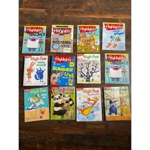 Highlights and Highlights High Five Childrens Magazine Lot of 12 Mixed Issues